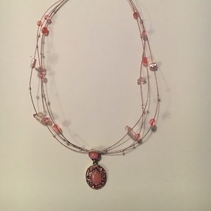 Pink Crystal Necklace